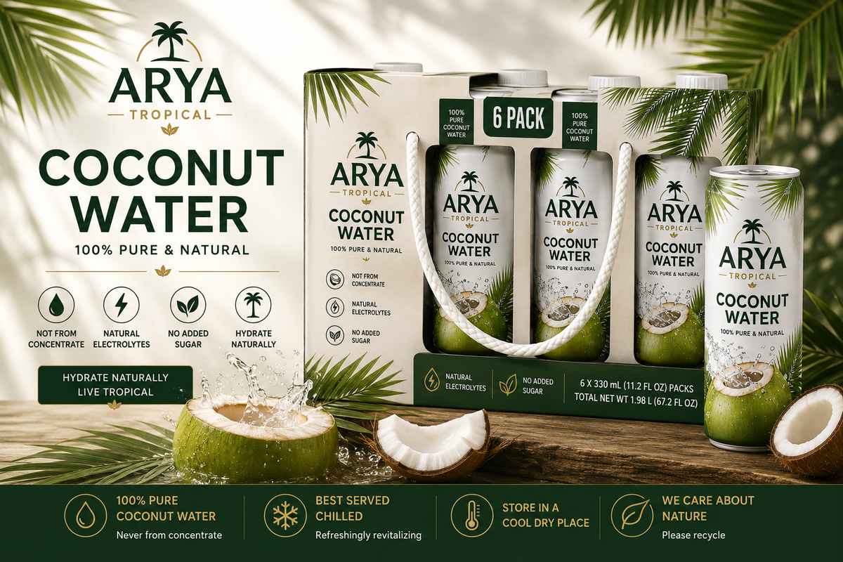 ARYA Tropical 100% Pure Coconut Water