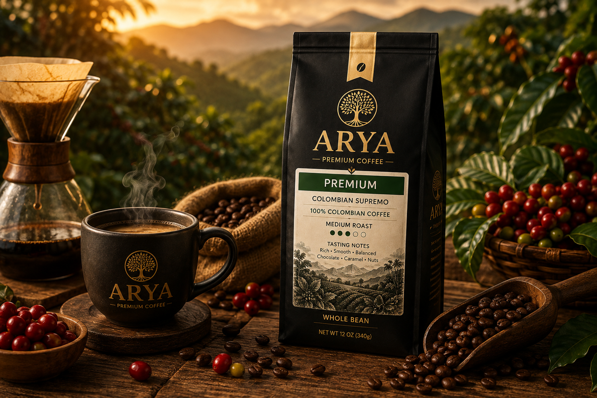 ARYA Premium Colombian Supremo Coffee